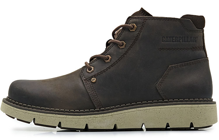 CAT Martin Boots Men Mid-Top Umber
