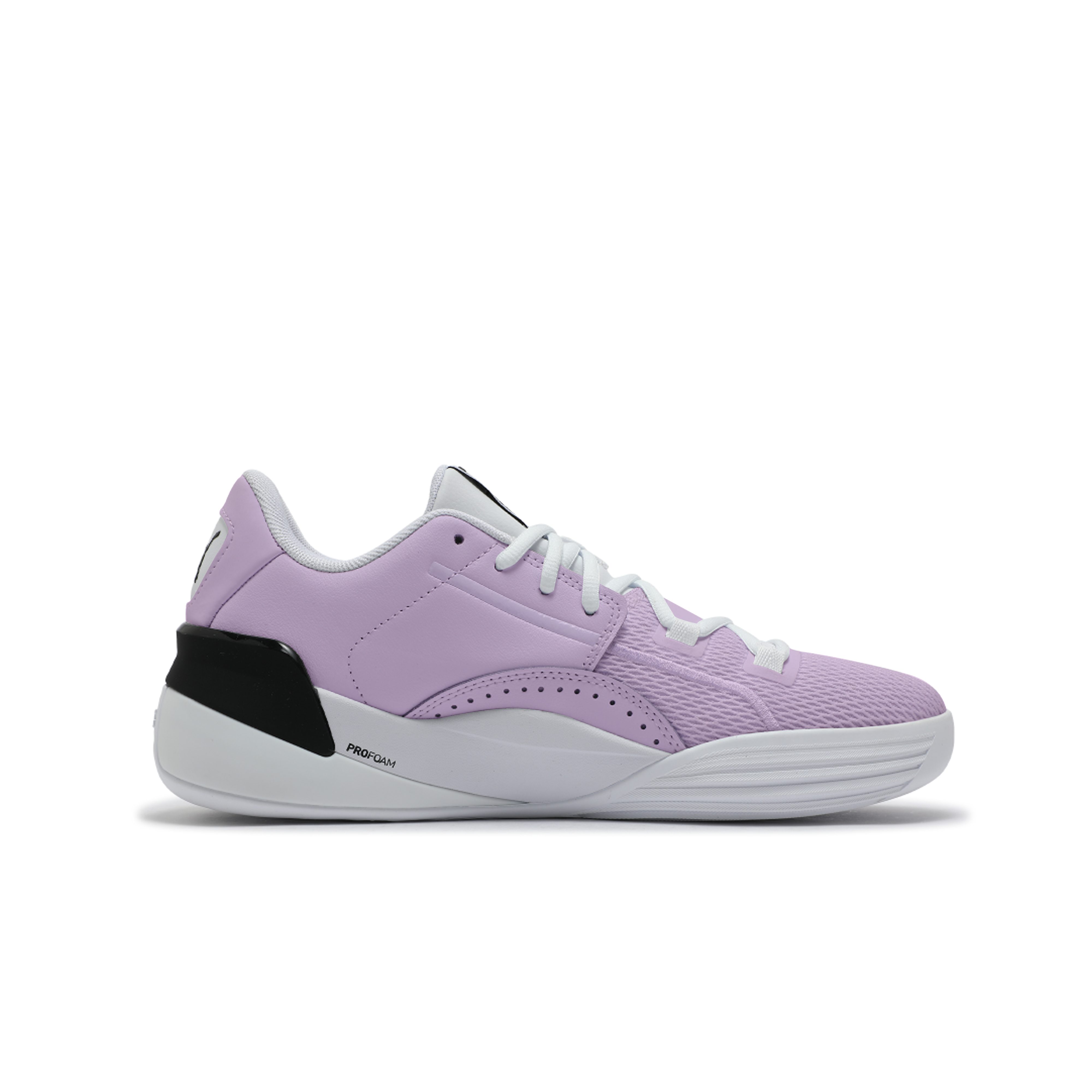 PUMA Clyde Hardwood Team Abrasion Resistant Low top Basketball Shoes Unisex Purple