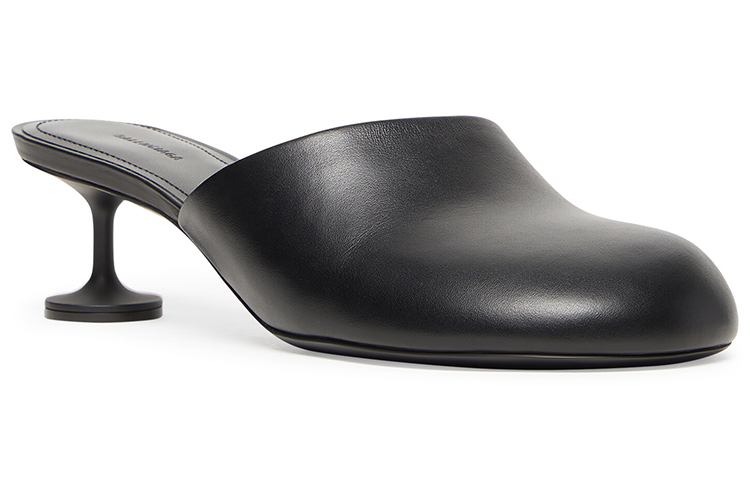 Balenciaga Lady 50mm Mule Blacker Leather Women's