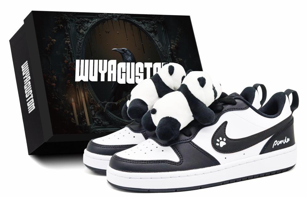 Nike Court Borough Skateboard Shoes Women's Low-Top Black/White