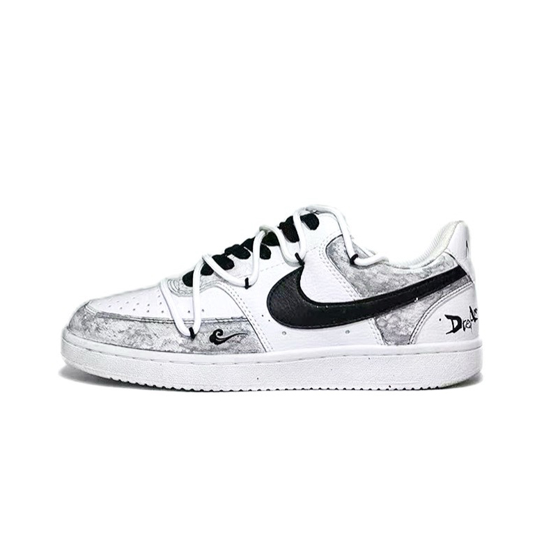 Nike Court Vision 1 Skateboard Shoes Men Low-Top Gray