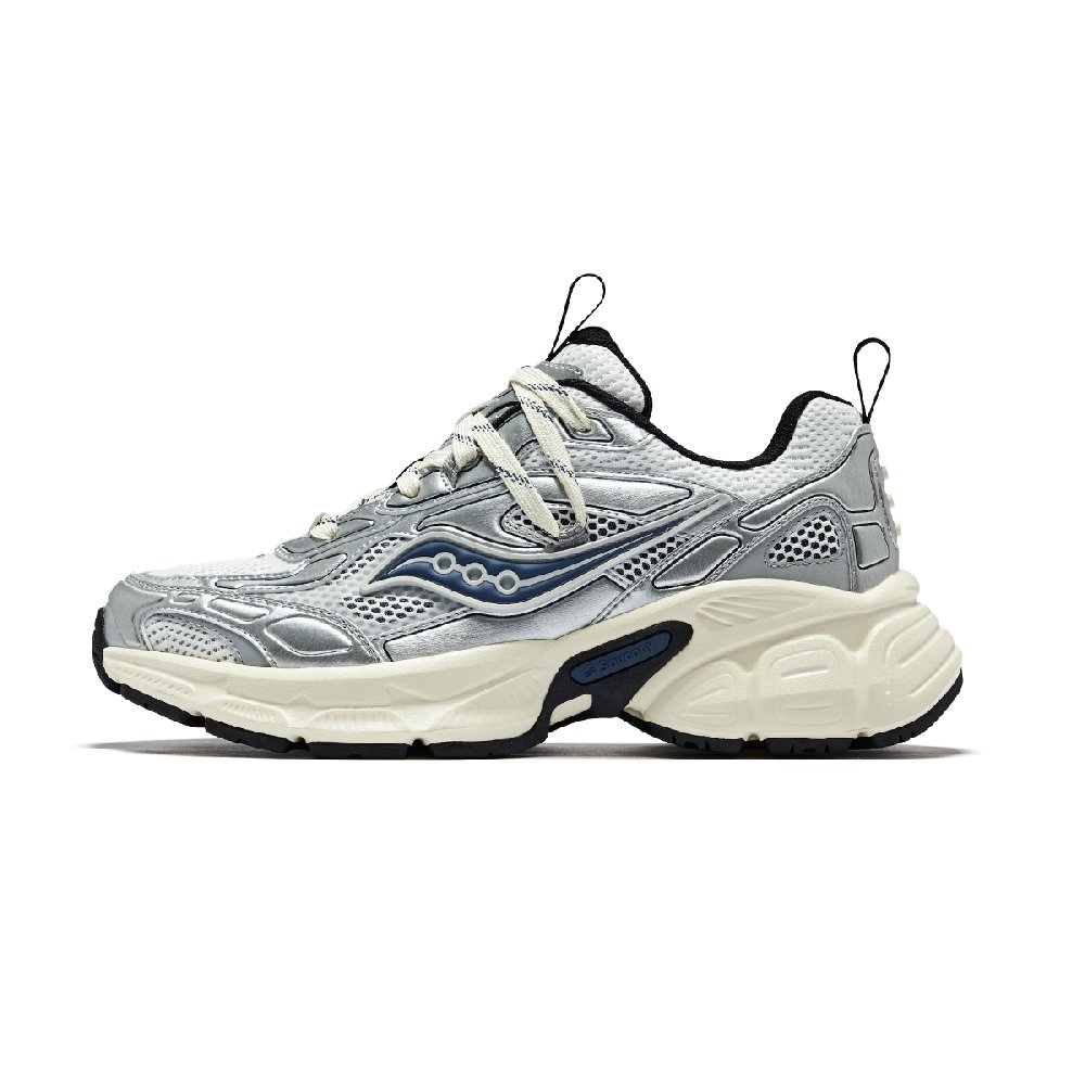Saucony 2K CAVALRY Abrasion Resistant Running Shoes Unisex Silver White Blue