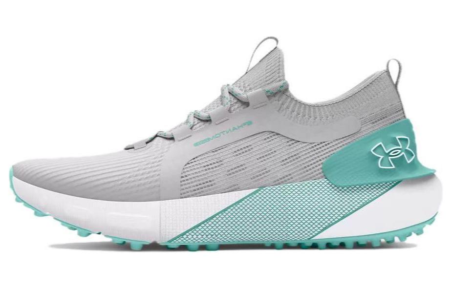 Under Armour Phantom Golf Wear-Resistant Low-Top Golf Shoes Women's Gray Green