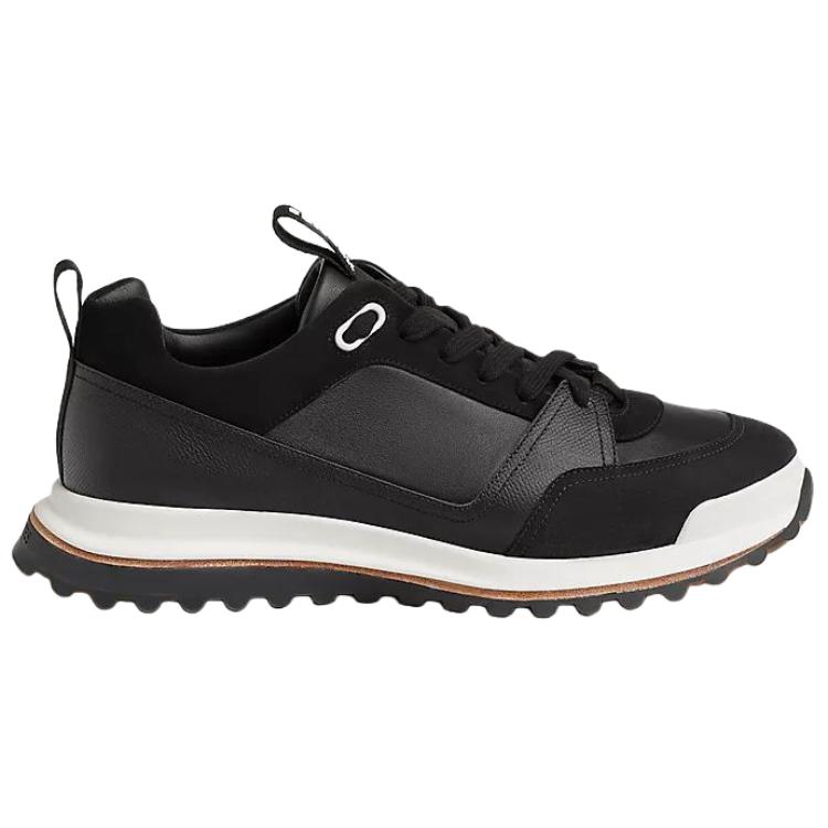 HERMES Leader Low Top Casual Shoes Men's Black купить в интернет-магазине Yoocart с быстрой доставкой по России.
