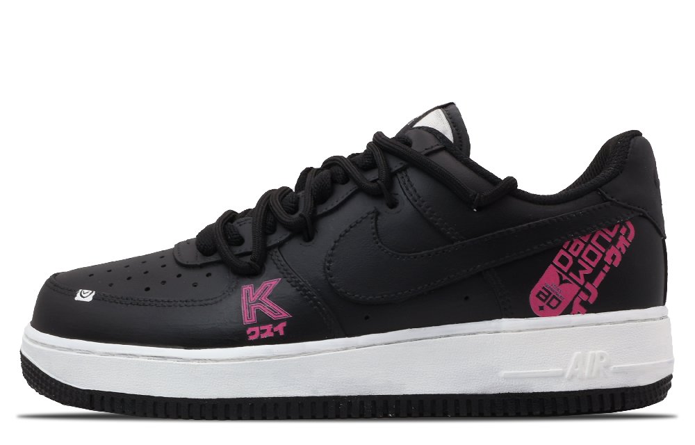 Nike Air Force 1 Low Low-Top Skateboard Shoes Women's Black