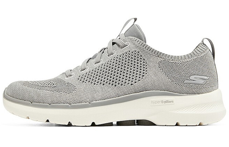 Skechers Go Walk 6 Shoes 'Grey Cream White'