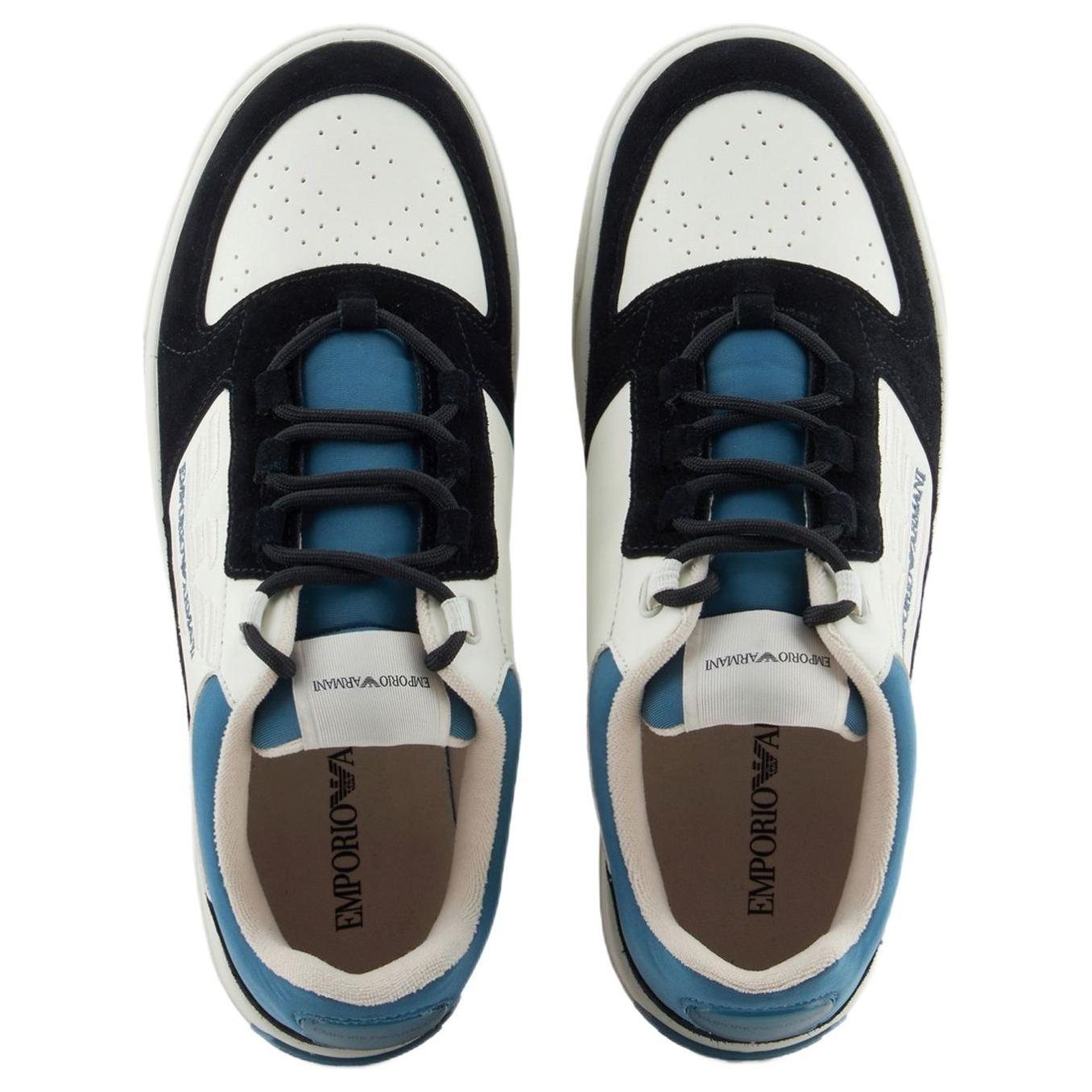 EMPORIO ARMANI Low-Top Skateboard Shoes Men's Blue Black купить в интернет-магазине Yoocart с быстрой доставкой по России.