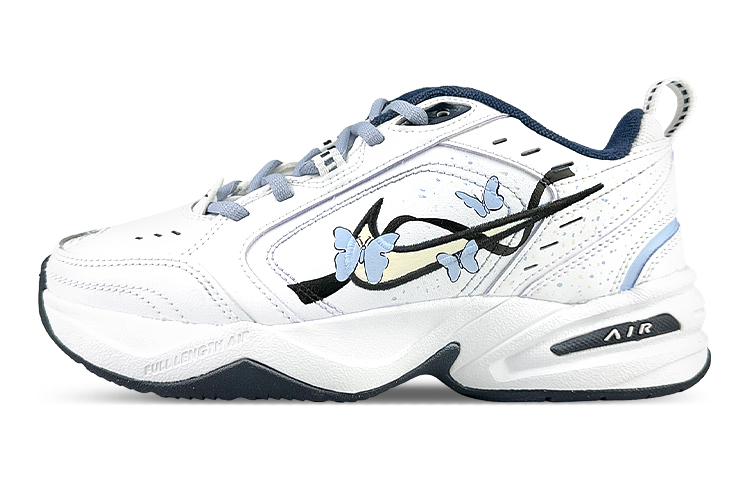 Nike Air Monarch 4 Height Increasing Low-Top Chunky Sneakers Unisex Blue White