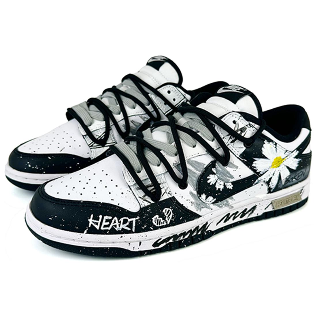 Nike Dunk Anti Slip Wear Resistant Low Top Skateboard Shoes Unisex Black White купить в интернет-магазине Yoocart с быстрой доставкой по России.