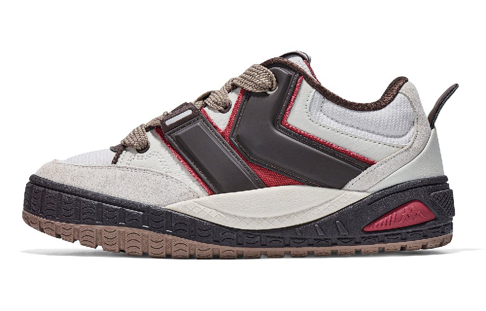 Kappa Anti-Slip Wear-Resistant Low-Top Skateboard Shoes Unisex Tan