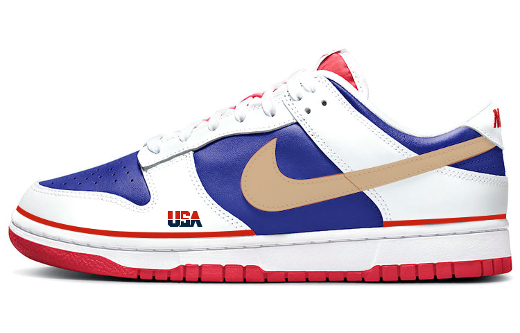 Nike Dunk Skateboard Shoes Men Low-Top White/Blue