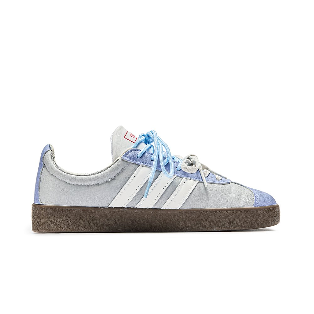 Adidas Neo VL Court 2.0 Asuka Shock Absorbers Low Top Skateboard Shoes Unisex Blue Brown