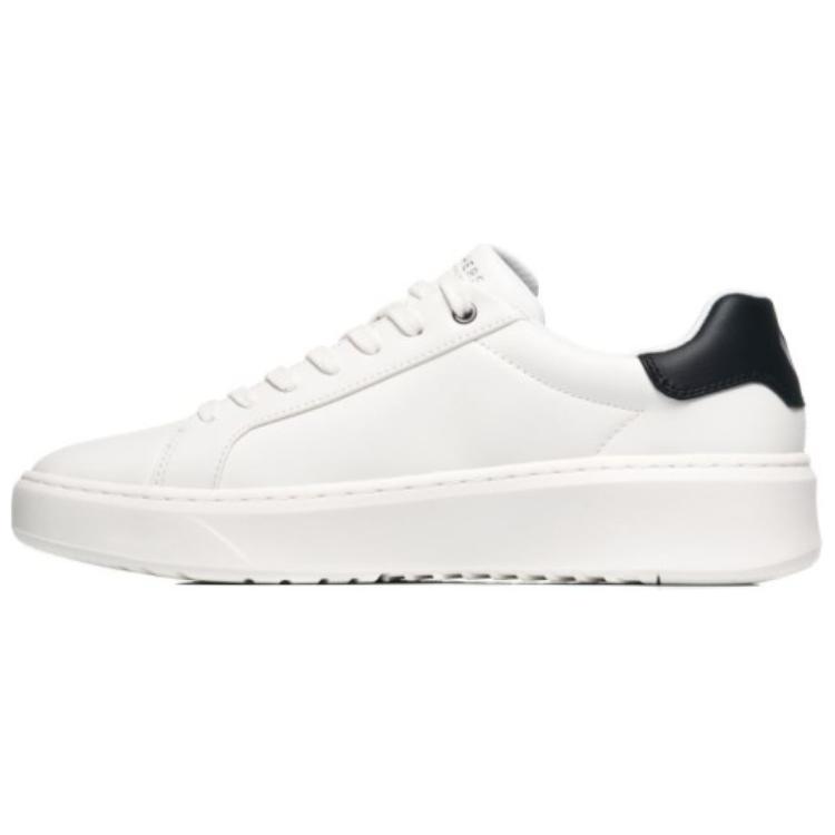 Skechers Street Cushioning Wear-Resistant Low-Top Skateboard Shoes Men's White
