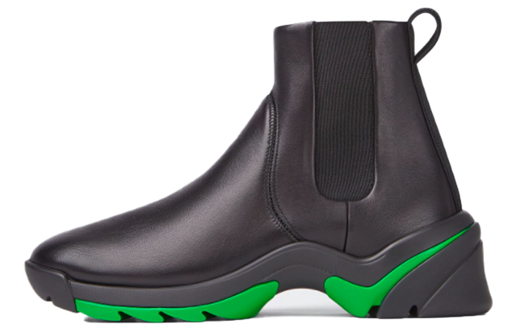 Bottega Veneta Flash High Top Sneaker Black Green