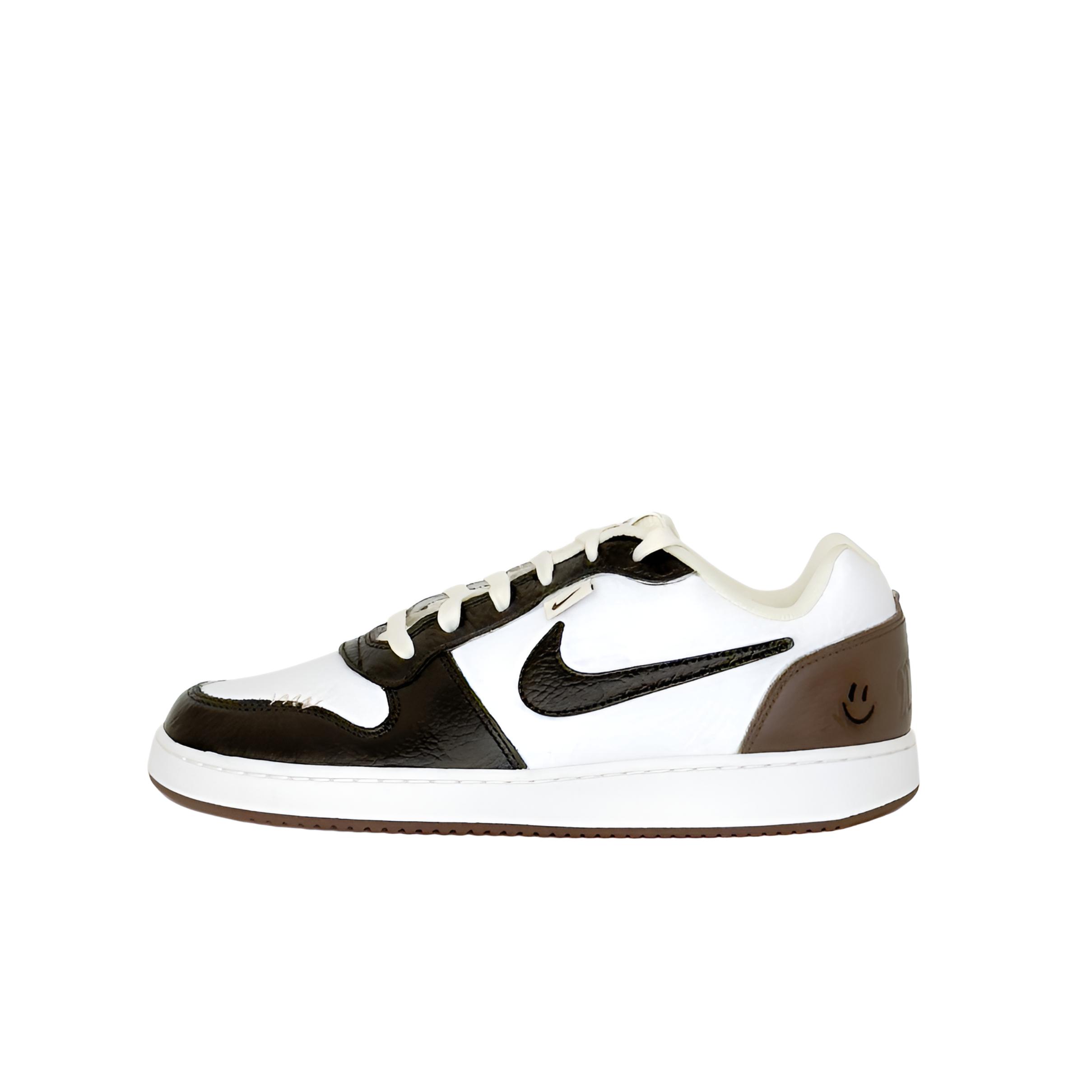 Nike EBERNON Abrasion Resistant Low top Skateboard Shoes Men's Black Brown