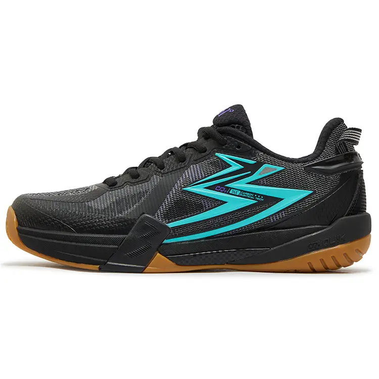 361° Victory Pro Abrasion Resistant Breathable Support Low top Badminton Shoes Unisex Black Blue