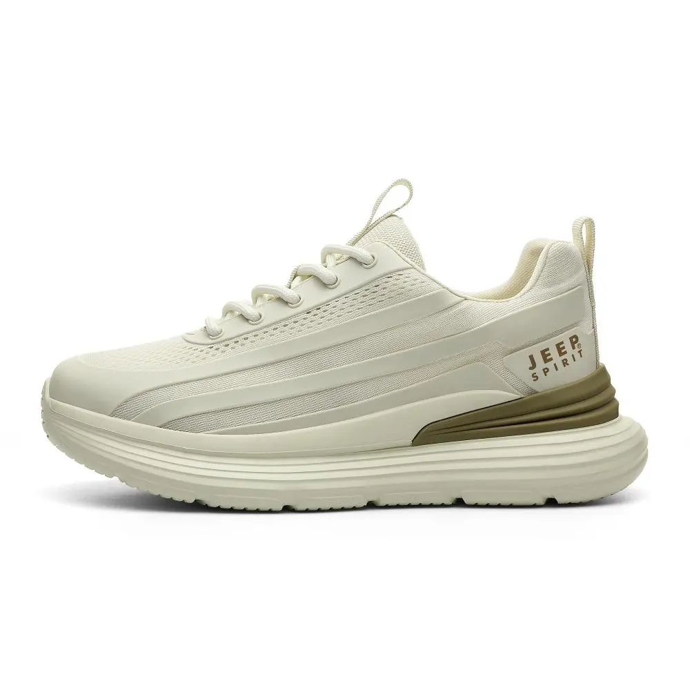 JEEP SPIRIT Low Top Running Shoes Men's Shuffleboard White