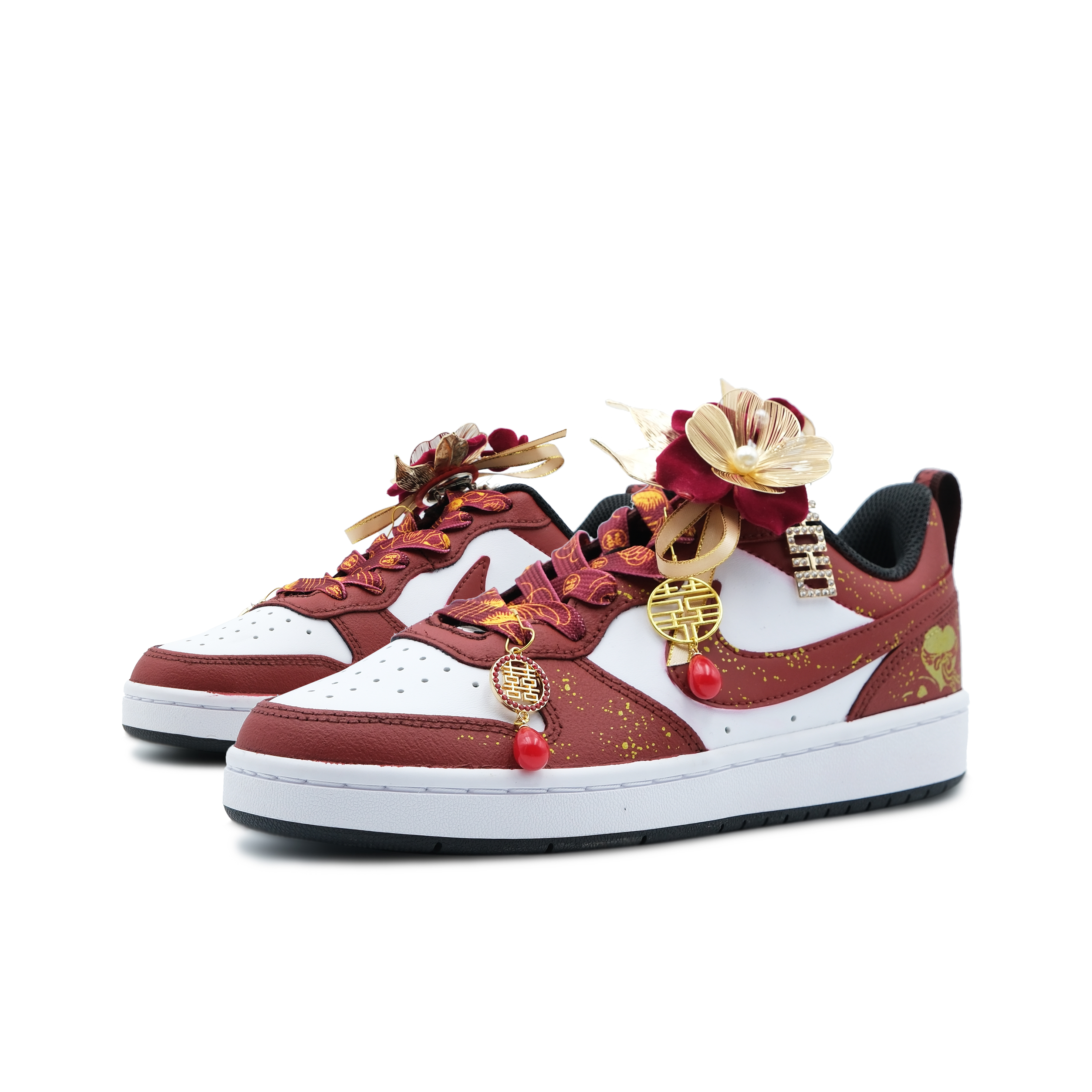 Nike Court Borough Slip Resistant Abrasion Resistant Low top Skateboard Shoes Women's Red купить в интернет-магазине Yoocart с быстрой доставкой по России.