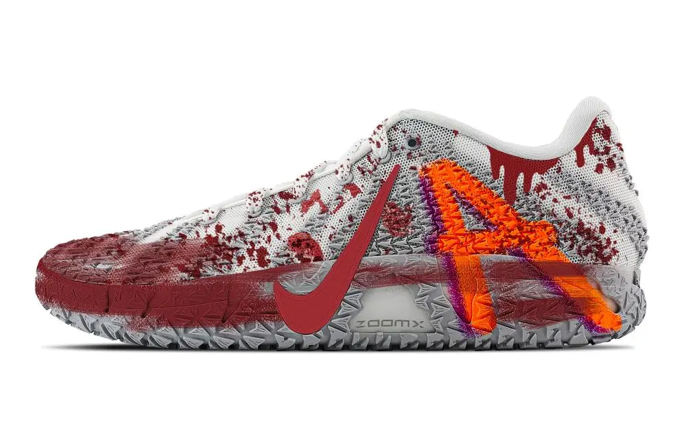 Nike Ja Morant 3 Scene Of The Crime 2 Abrasion Resistant Low top Basketball Shoes Unisex Gray Red