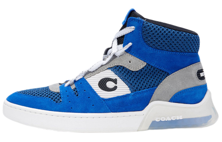 COACH CitySole High Top Stylish Skateboarding Shoes Men's Blue