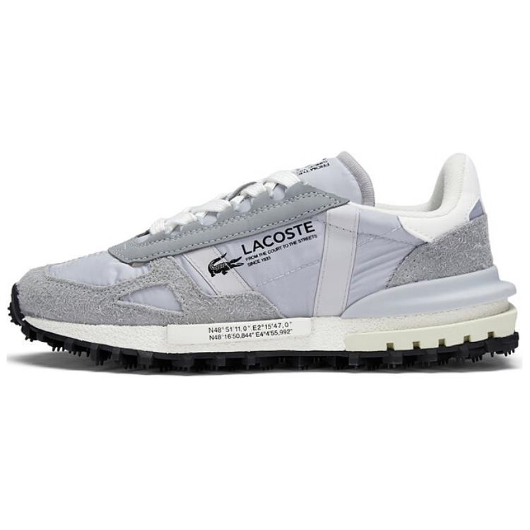 LACOSTE Low-Top Casual Shoes Women's Light Gray