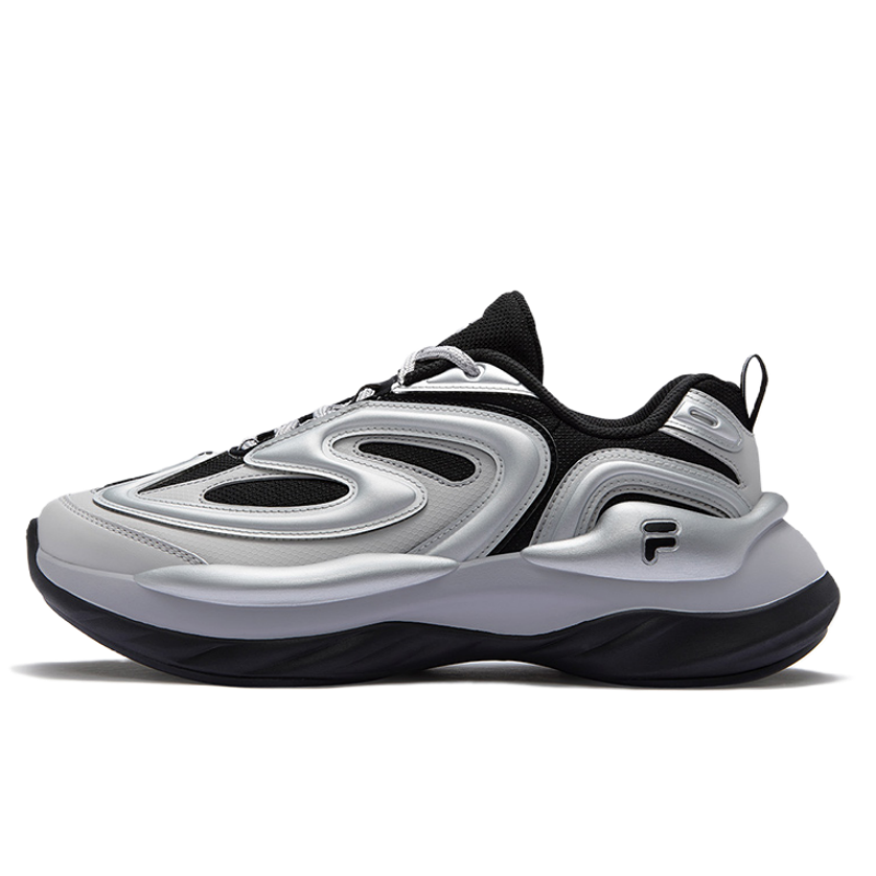 FILA FUSION BUZZARD Meteor Shoes Wear-resistant And Lightweight Low-Top Casual Shoes Men's Black Gray