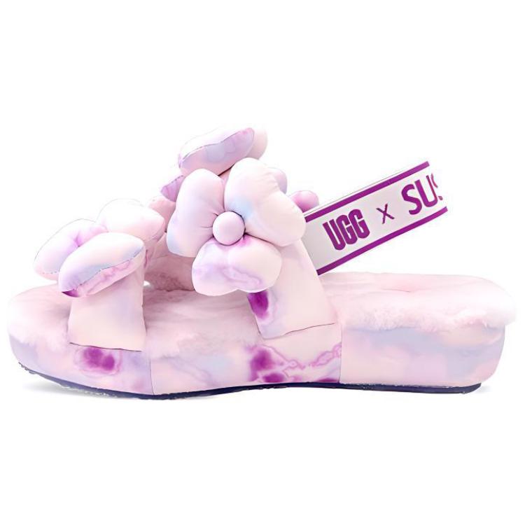 SUSAN FANG x UGG Furry Slippers Women's Pink