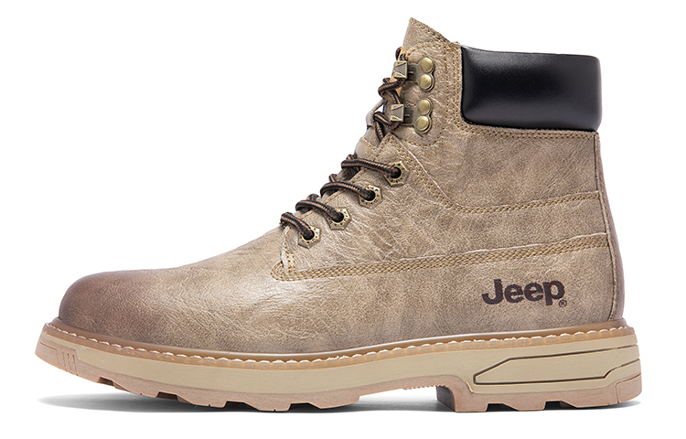 Jeep Martin Boots Men Light Brown
