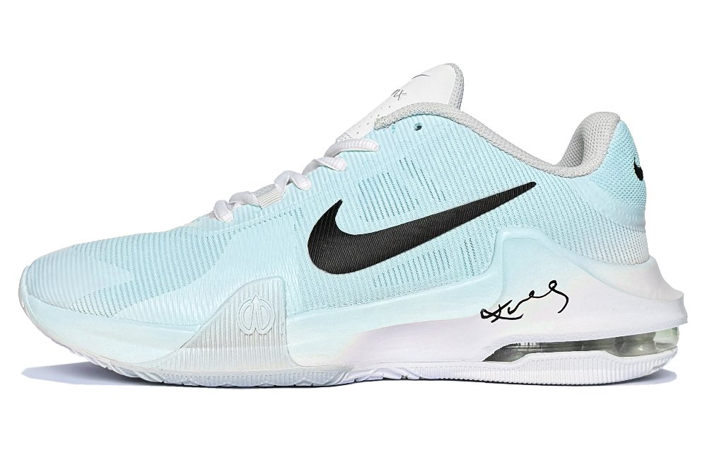 Nike Air Max Impact 4 Aqua Moon Qingfeng Low Top Basketball Shoes Men's Blue White