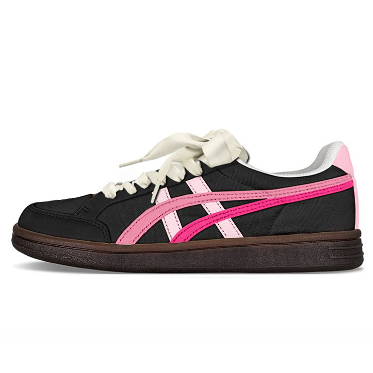 Onitsuka Tiger Advanti Anti Slip Wear Resistant Low Top Skateboard Shoes Unisex Pink Black