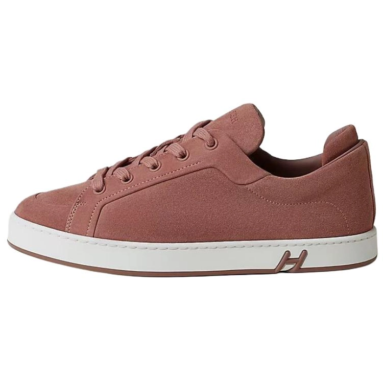 HERMES Kid Low Top Skateboard Shoes Women's Vintage Rose