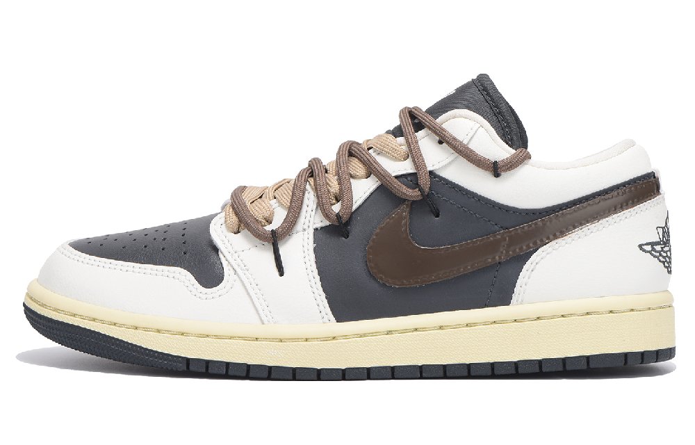 JORDAN Air Jordan 1 Vintage Basketball Shoes Women's Low-Top Black White