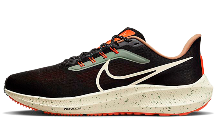Nike Air Zoom Pegasus 39 Black Green Safety Orange