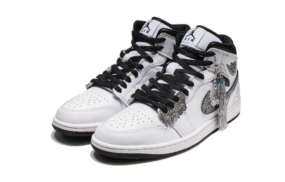 Jordan Air Jordan 1 Vintage Basketball Shoes Men Mid Top Black