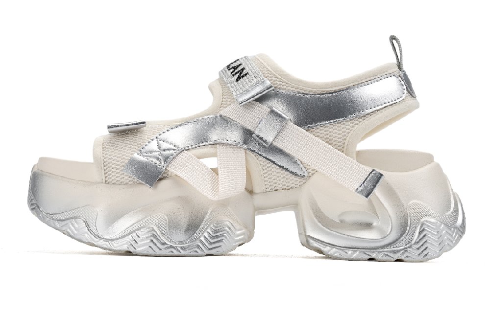 EBLAN Beach Sandals Women's Silver