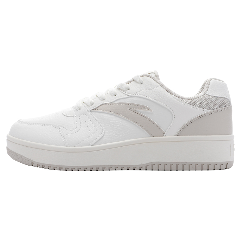 Anta Little Zero Sensation, Year One Cushioning Impact Resistance Low Top Skateboard Shoes Men's White Mud Gray