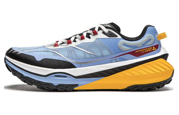 LiNing Dilu Support Cushioning Wear-Resistant Slip-Resistant Rebound Low-Top Running Shoes Men's Blue Black