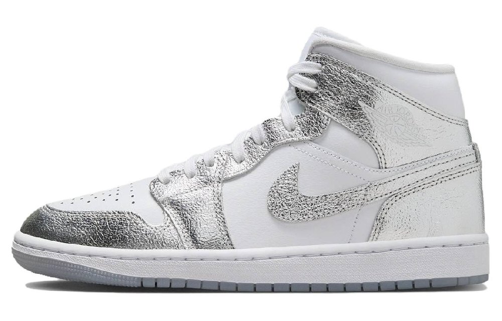Jordan 1 Mid SE Metallic Silver Women's