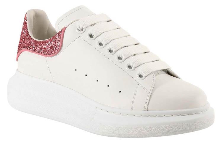 Alexander McQueen Oversized Sneaker 'Beige Pink Glitter' Women's
