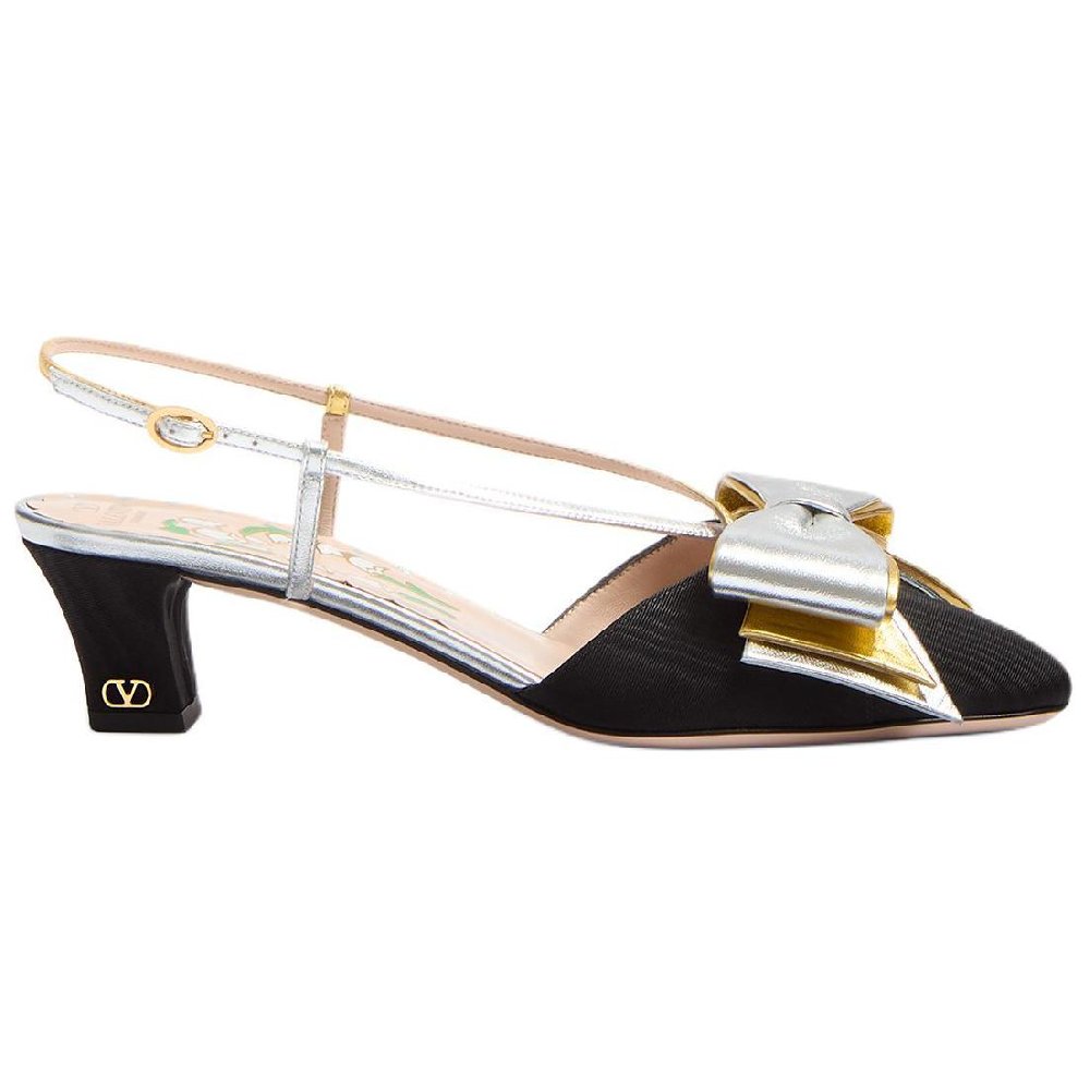 Valentino Bowow Crossover Strap Slingback Pumps