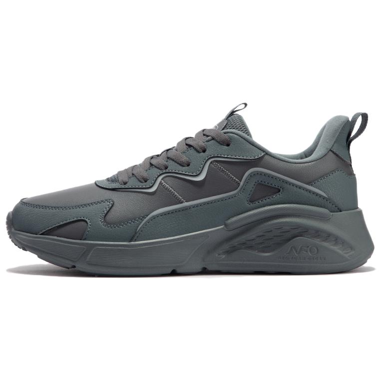 361° Anti Slip Wear Resistant Low Top Running Shoes Men's Gray