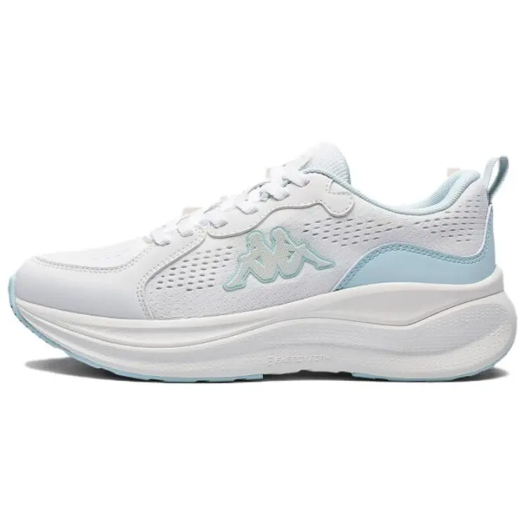 Kappa Anti Slip Wear Resistant Low Top Casual Shoes Women's White Blue