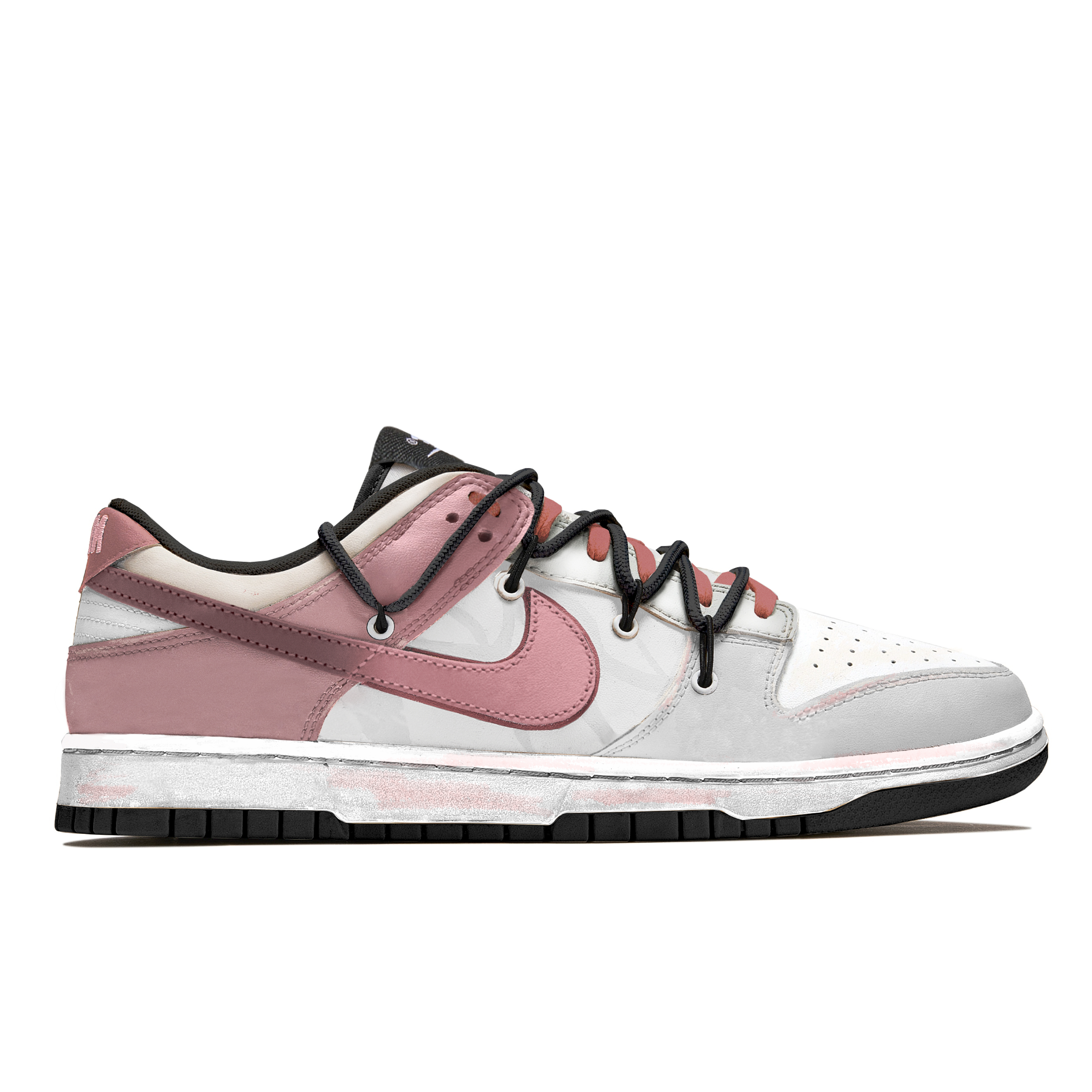 Nike Dunk Phantom Pink Cushioning Quick Dry Abrasion Resistant Balance Low top Skateboard Shoes Unisex