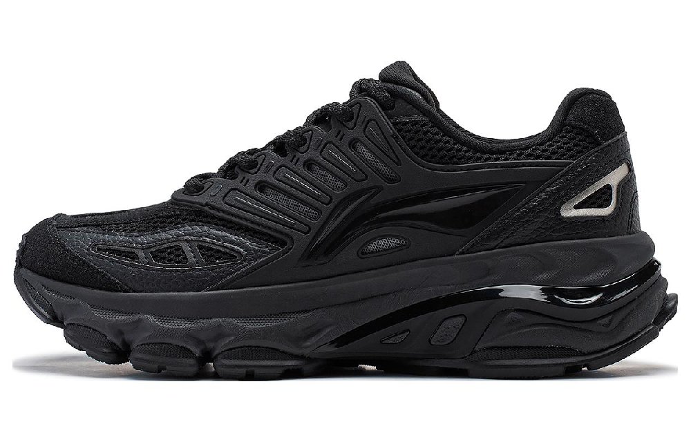 LiNing Twenty Mountains Cushioned Wear-Resistant Slip-Resistant Low-Top Casual Shoes Men's Phantom Black