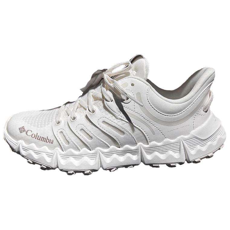 Columbia Cushioned Slip-Resistant Abrasion-Resistant Breathable Low-Top Trekking Shoes Women's White