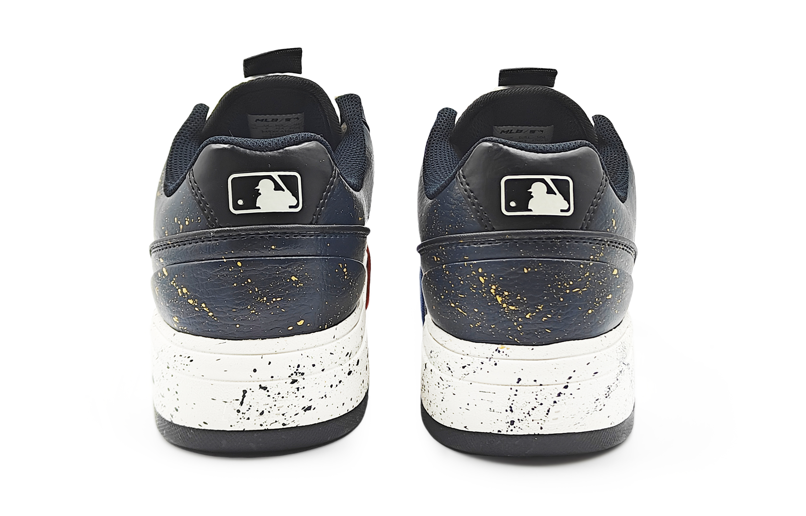 MLB Chunky Liner Abrasion Resistant Slip Resistant Low Top Skateboard Shoes Unisex Navy Blue