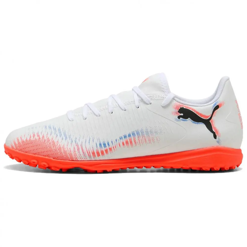 PUMA FUTURE 8 TT Turf Artificial Ground Cushioning Abrasion Resistant Breathable Soccer Shoes Men's White