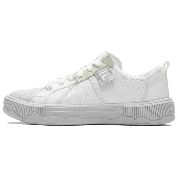 FILA FUSION POP 3 Anti Slip Wear Resistant Low Top Skateboard Shoes Women's White