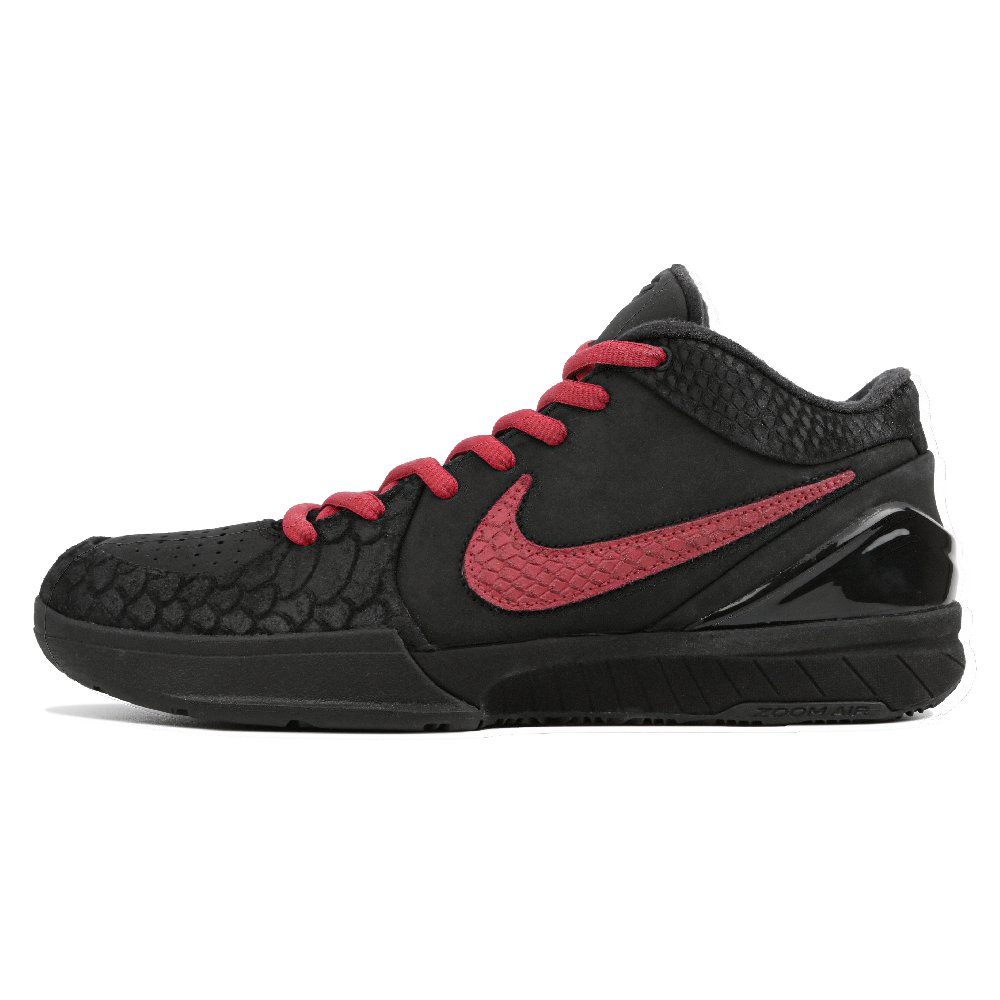 Nike Zoom Kobe 4 Protro Cushioning Wear-Resistant Low-Top Basketball Shoes Women's Red Black