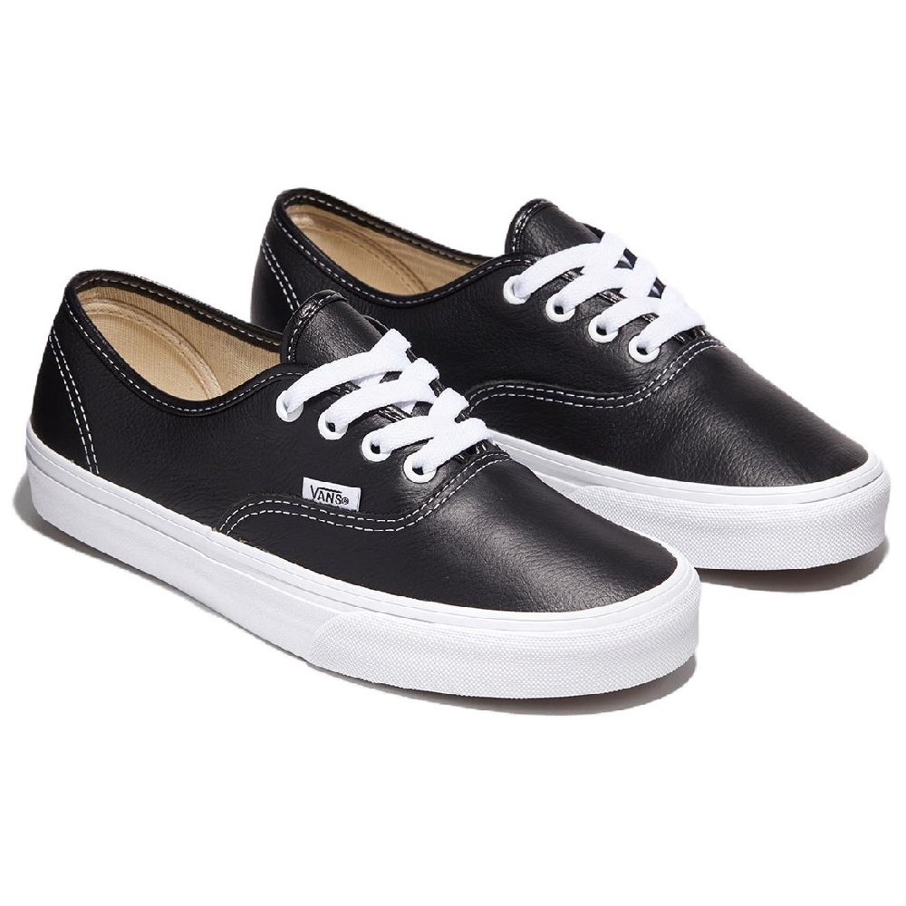 Vans Authentic Anti Slip Wear Resistant Low Top Skateboard Shoes Unisex Black White